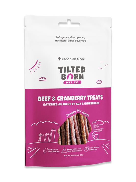 Beef and Cranberry Treats For Dogs