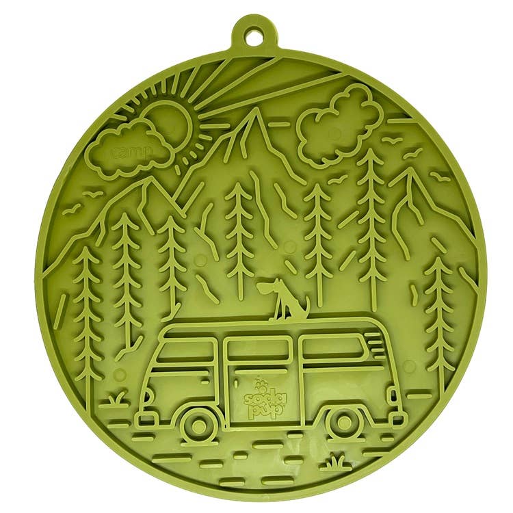 Green Camp eMat Enrichment Lick Mat With Suction Cups