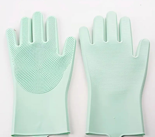 Silicone grooming gloves