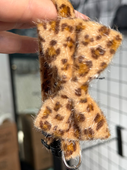 Leopard Luxe Bowtie Collar