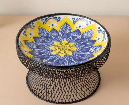 Bohemian heightened cat bowls
