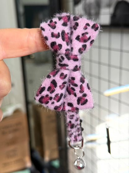 Leopard Luxe Bowtie Collar