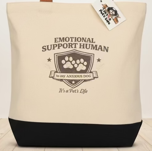 Emotional Support Human Tote Bag