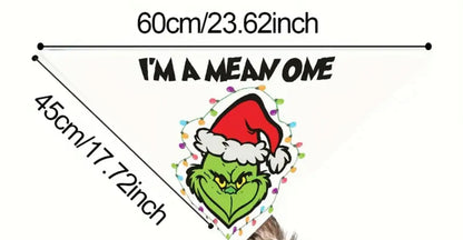 The Grinch Bandana-White