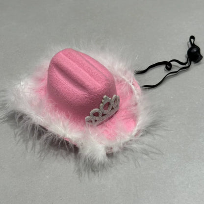 Feather Crown Cowboy/girl hat