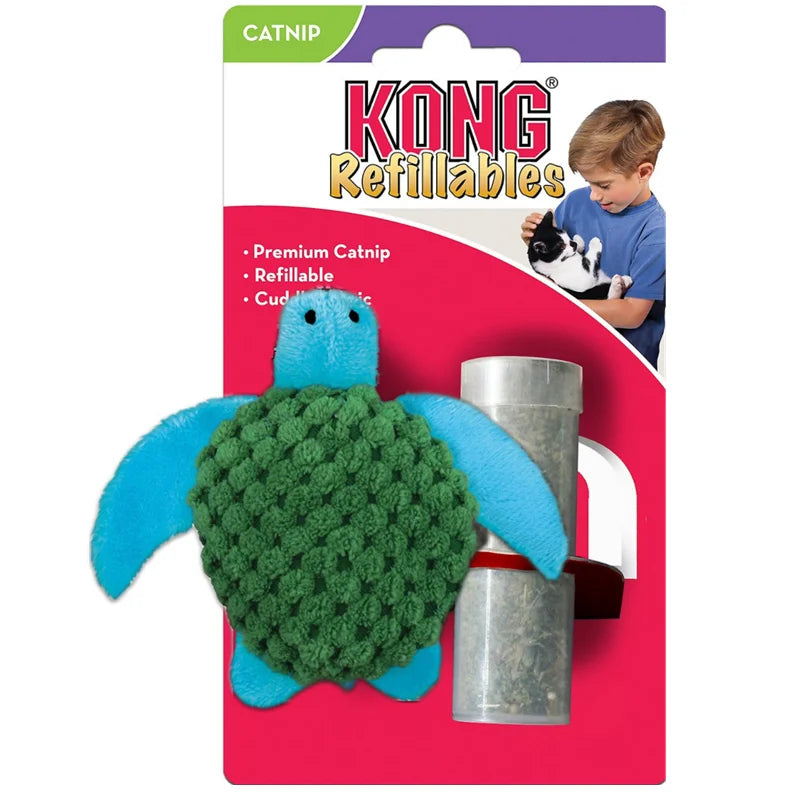 KONG Refillable Turtle Catnip Cat Toy