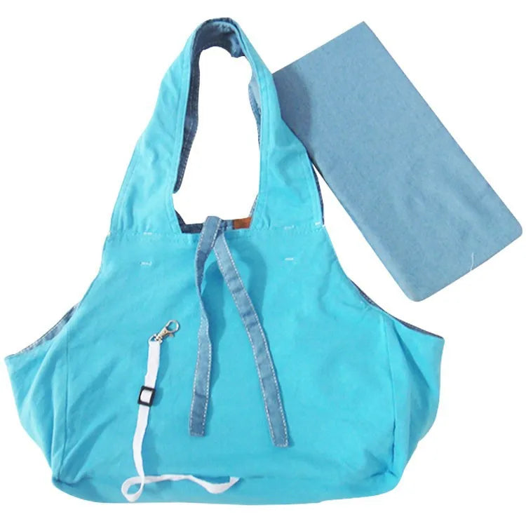 Hands-Free Denim Pet Carrier Sling