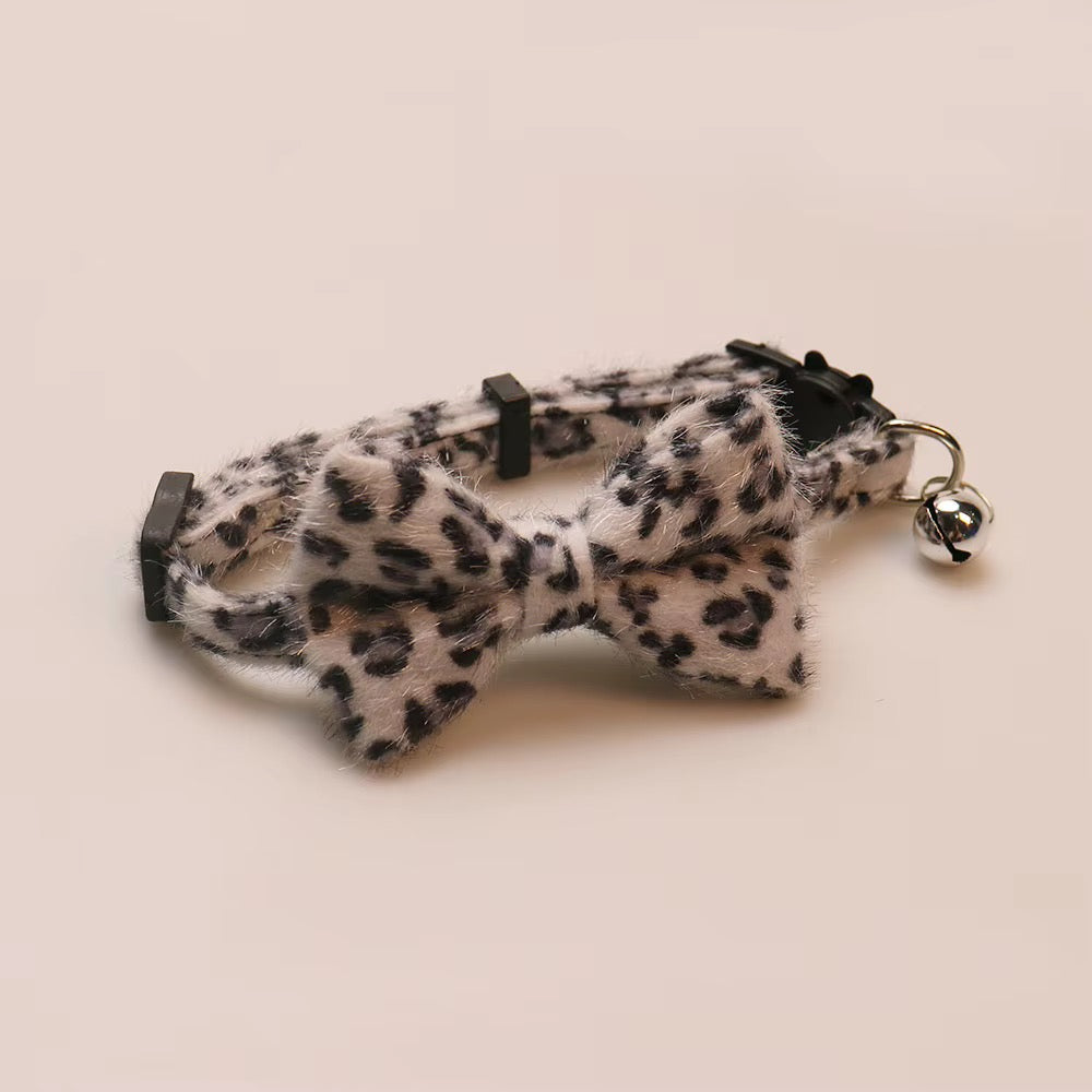 Leopard Luxe Bowtie Collar