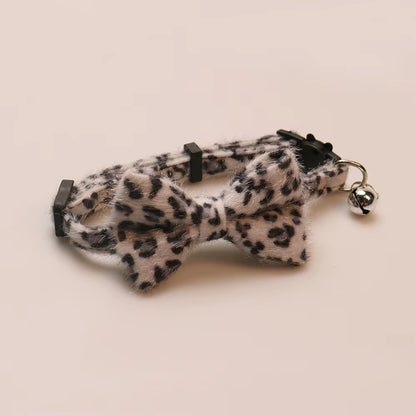Leopard Luxe Bowtie Collar