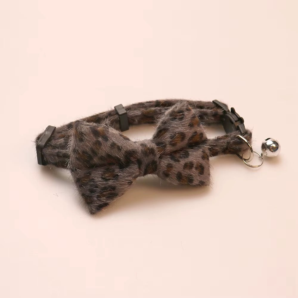 Leopard Luxe Bowtie Collar