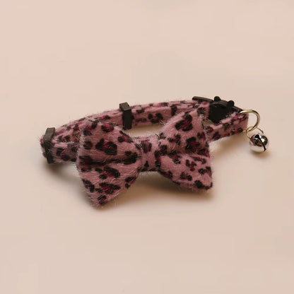Leopard Luxe Bowtie Collar