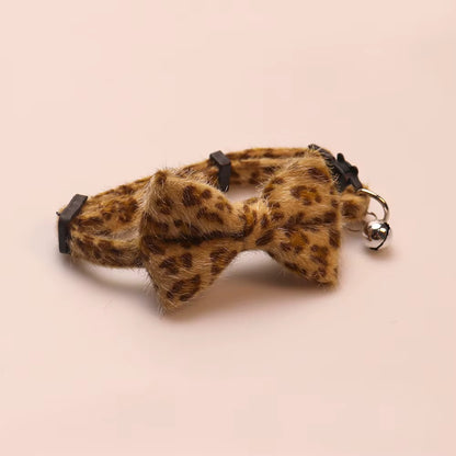 Leopard Luxe Bowtie Collar