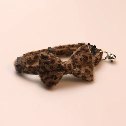 Leopard Luxe Bowtie Collar
