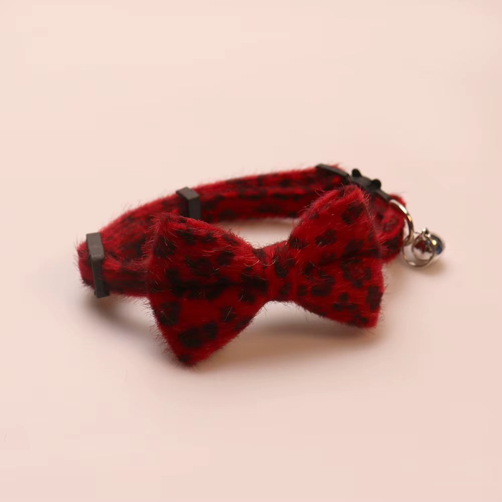 Leopard Luxe Bowtie Collar