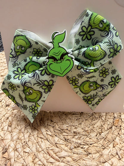 Grinch collar bow