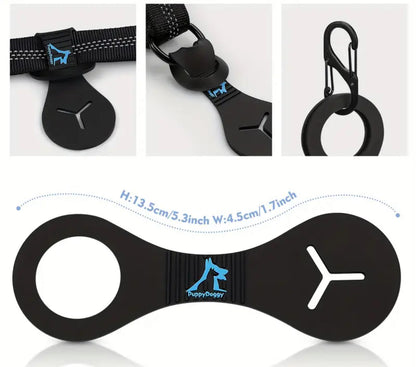 Hands free, Silicone Dog Poop Bag Holder with Leash Clip