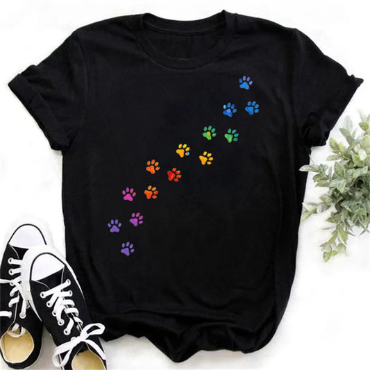 Rainbow Love Paw t-shirt