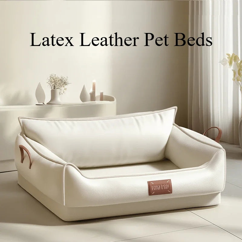 Lux latex leather Pet bed.