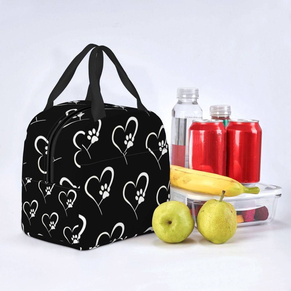 Heart-Shaped Canvas Lunch Bag