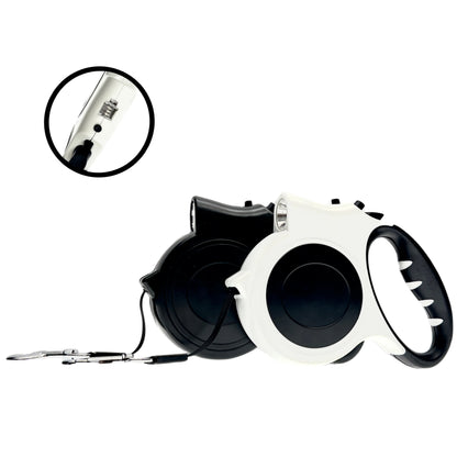 Light up retractable leash