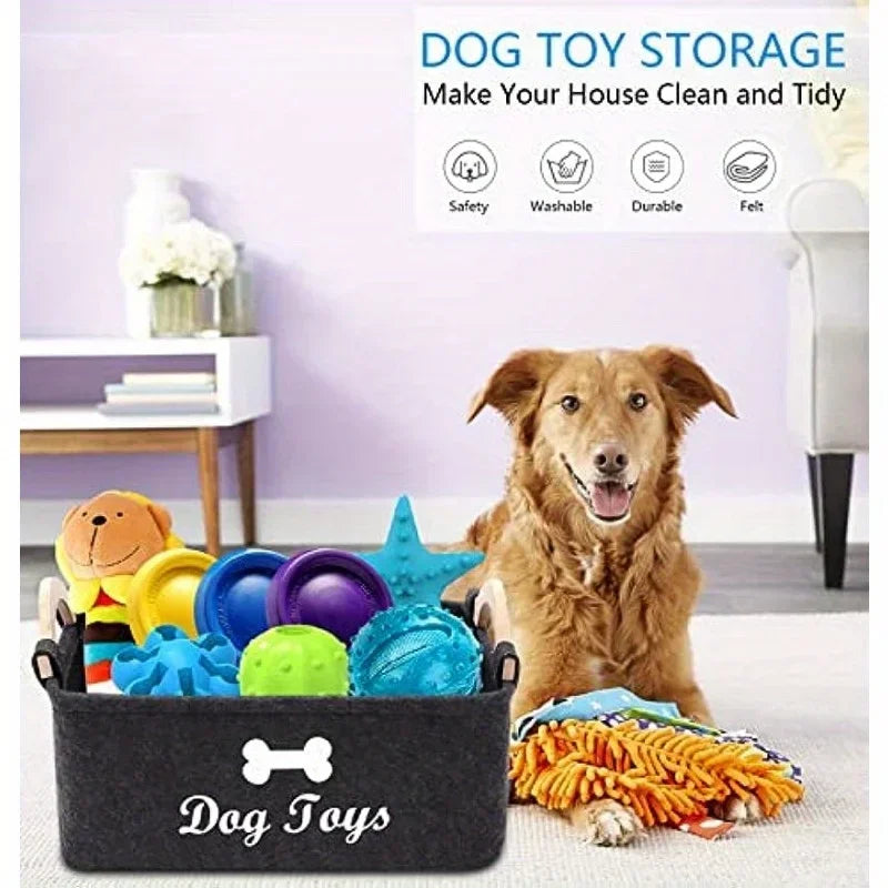 Felt Pet Toy Storage Organizer