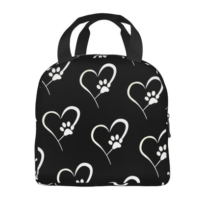 Heart-Shaped Canvas Lunch Bag