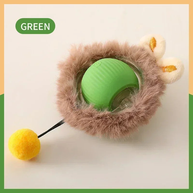 Interactive cat toy ball