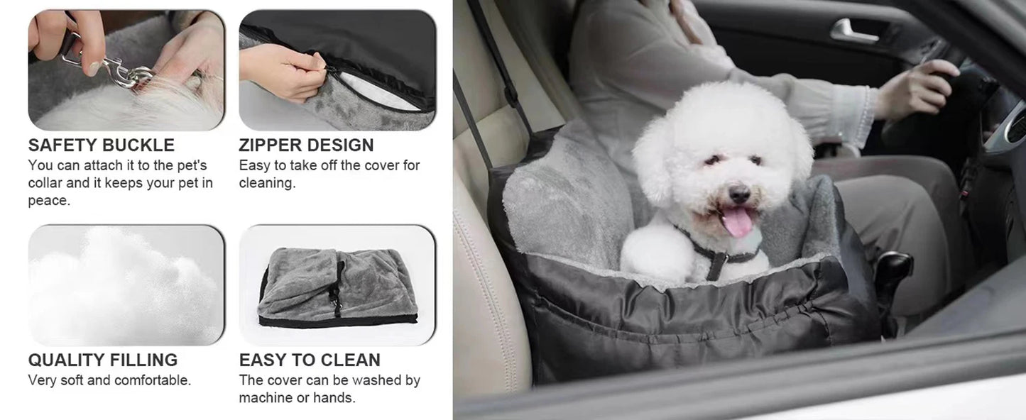 Pet Car Seat Booster Bed