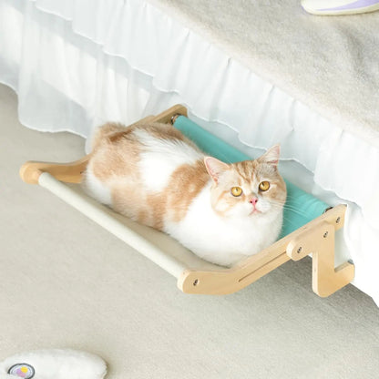 Portable Wooden Hanging Pet Hammock