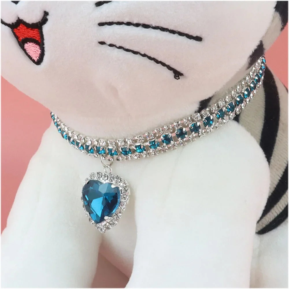 Bling Bling baby!! Sparkling Diamond Charm Pet Collar/ necklace