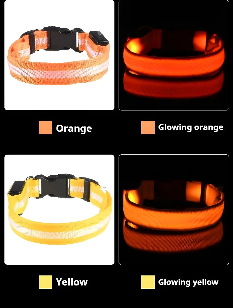 LED Nylon Pet Collar for Safety