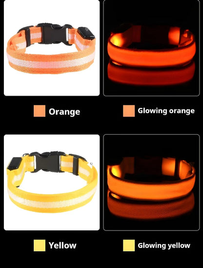 LED Nylon Pet Collar for Safety