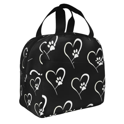 Heart-Shaped Canvas Lunch Bag