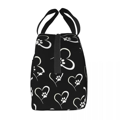 Heart-Shaped Canvas Lunch Bag