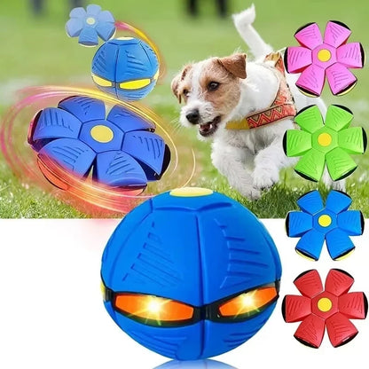 Dog Toys Funny Pet Toy Flying Saucer Outdoor Dog Training Toy Pelota Perro Dogs Accessoires Hot Interactive Flying Saucer Ball