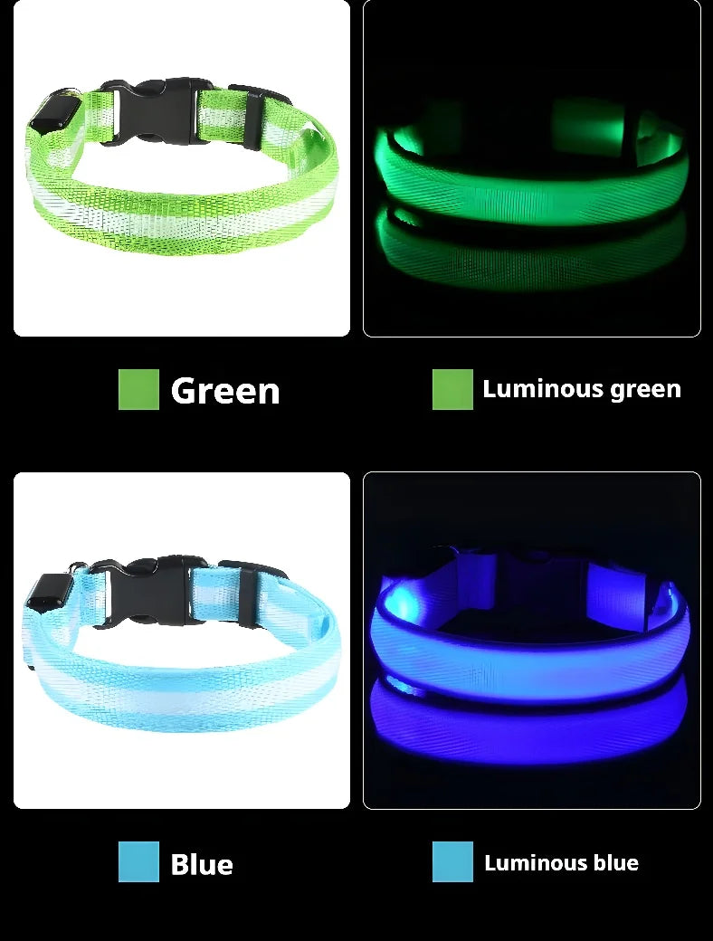 LED Nylon Pet Collar for Safety