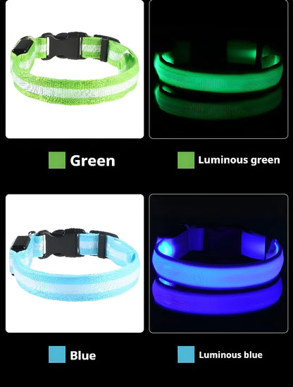 LED Nylon Pet Collar for Safety