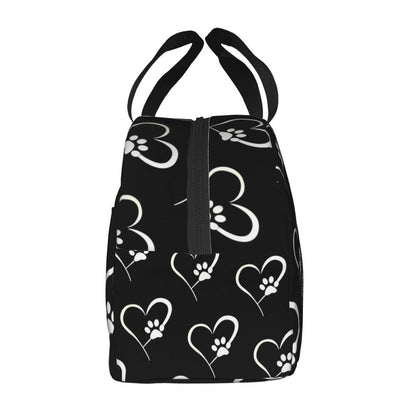 Heart-Shaped Canvas Lunch Bag