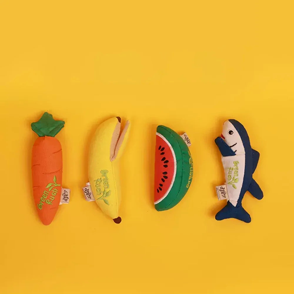 Carrot, Banana, Watermelon, Tuna -Cat Catnip Toys