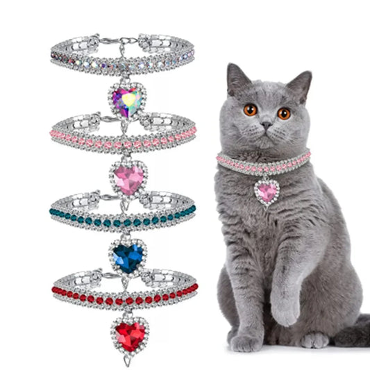 Bling Bling baby!! Sparkling Diamond Charm Pet Collar/ necklace