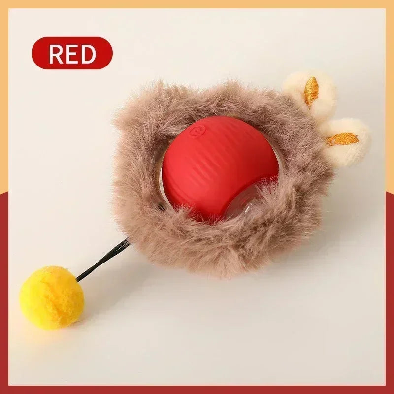 Interactive cat toy ball