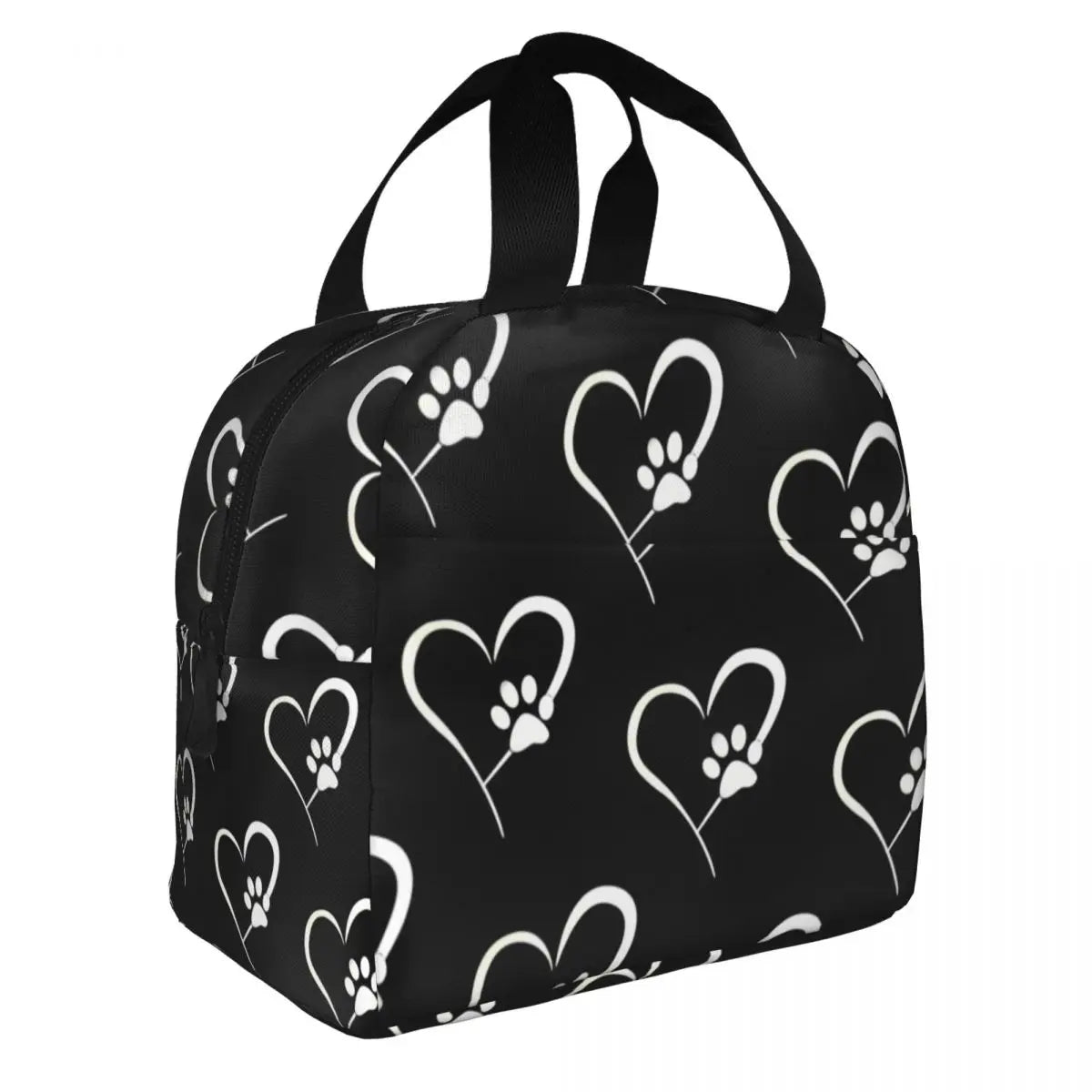 Heart-Shaped Canvas Lunch Bag