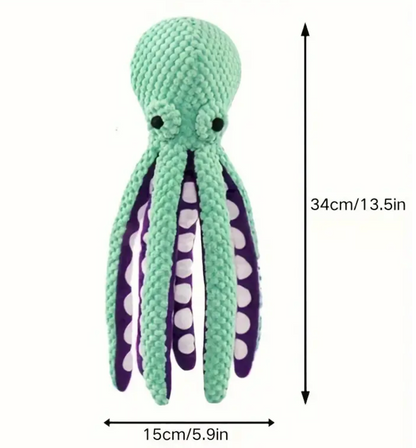 Octopus Plush Dog Toy