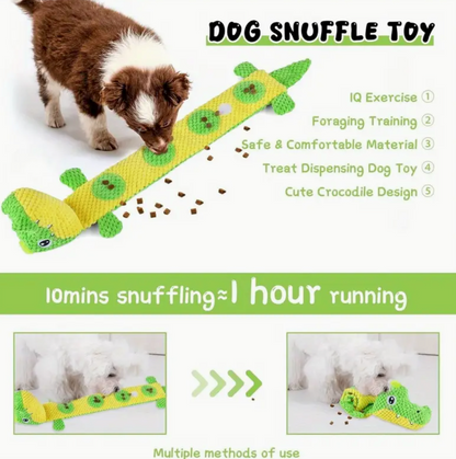Interactive Cocodile snuffle toy
