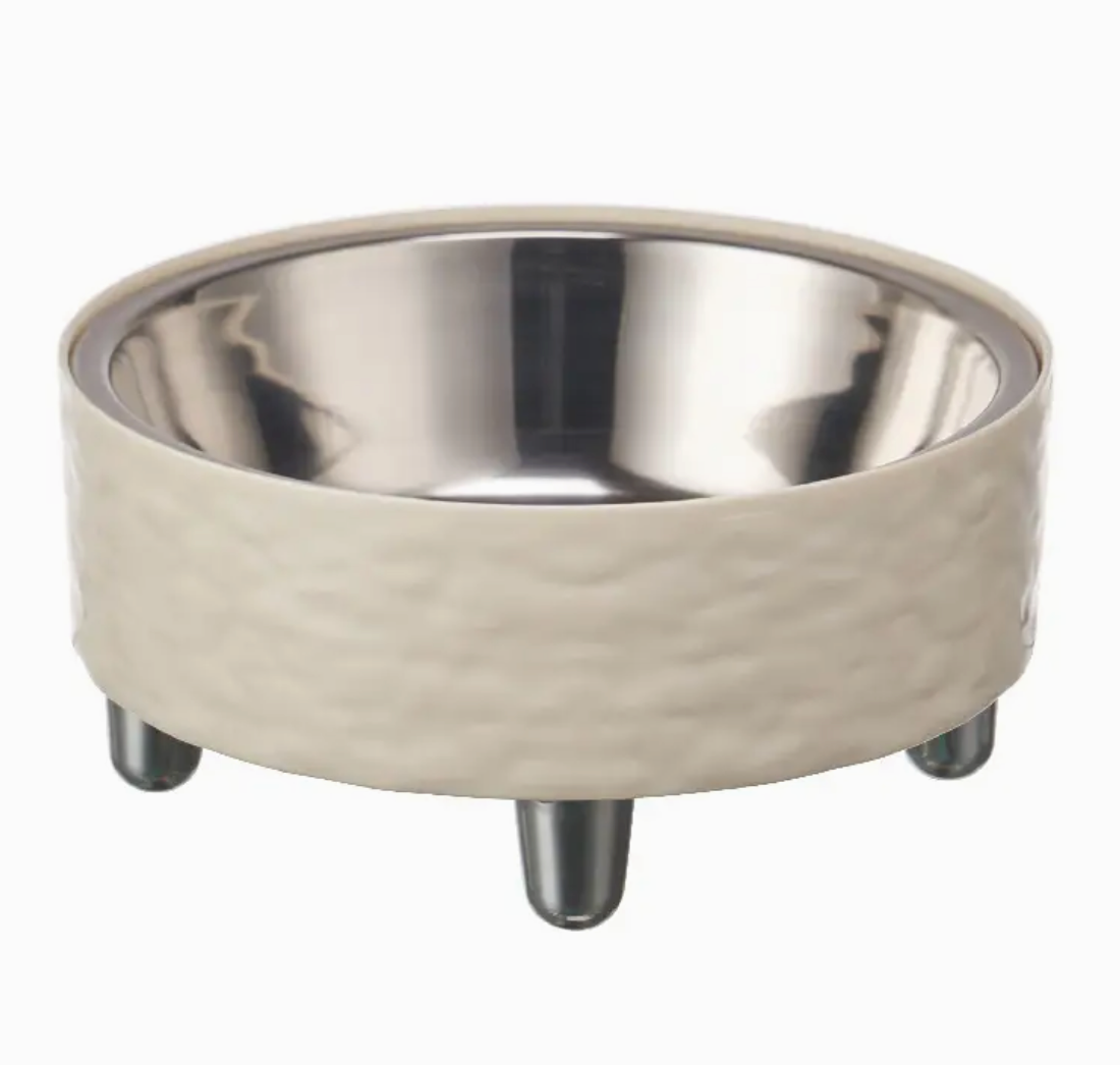 Ripple-Edge Raised Cat or Dog Bowl