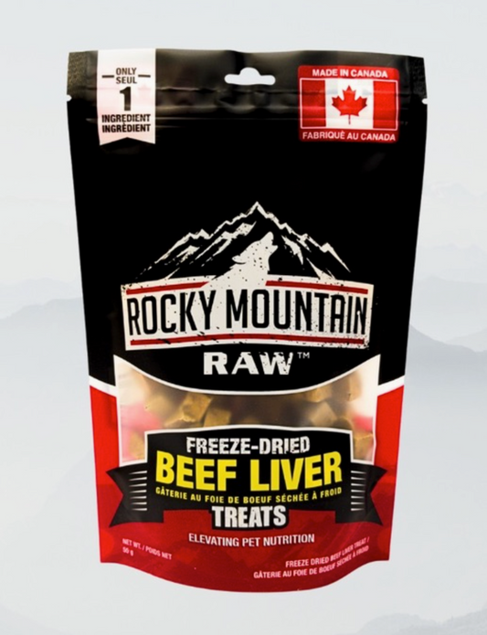 Rocky Mountain Raw Freeze-Dried Beef Liver Treats-55g