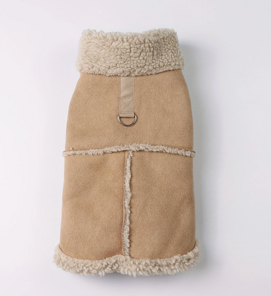 Faux Suede & Sherpa Jacket
