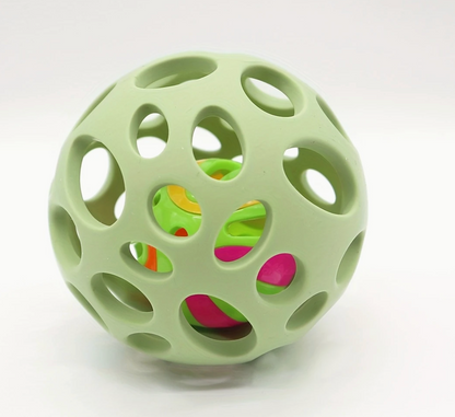 Silicone Pet Toy with Bells