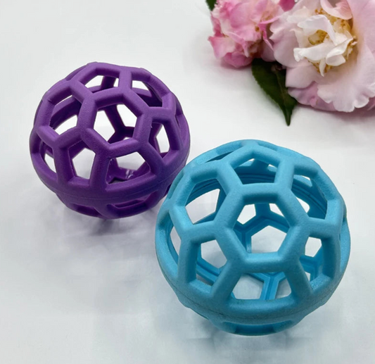 Geometric Natural Rubber Chew ball