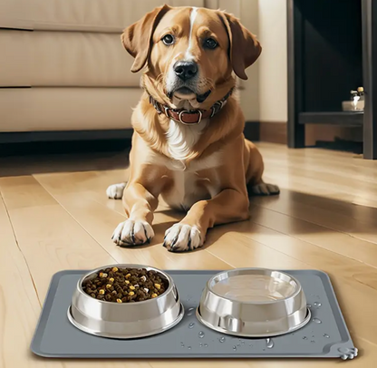 Silicone pet food mat